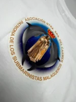 Camiseta blanca de la Asociación Ntra. Sra. del Carmen Patrona de los Submarinistas Malagueños - Imagen 3