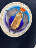 Camiseta azul de la Asociación Ntra. Sra. del Carmen Patrona de los Submarinistas Malagueños - Imagen 2