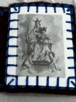 Escapulario de la Virgen del Carmen - Modelo antiguo - Imagen 3