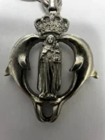 Llavero del escudo de la Asociación Ntra. Sra. del Carmen Patrona de los Submarinistas Malagueños en bronce - Imagen 3