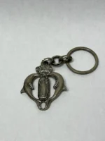 Llavero del escudo de la Asociación Ntra. Sra. del Carmen Patrona de los Submarinistas Malagueños en bronce