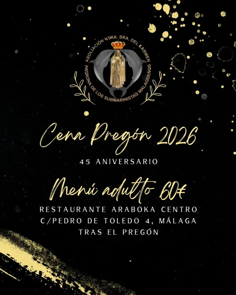 Cena del Pregón 2026 - Menú adulto