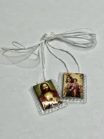 Escapulario de la Virgen del Carmen - Modelo Sagrado Corazón - Imagen 3