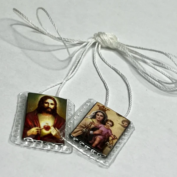 Escapulario de la Virgen del Carmen - Modelo Sagrado Corazón