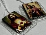 Escapulario de la Virgen del Carmen - Modelo Sagrado Corazón - Imagen 2